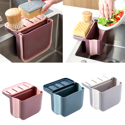 Retractable sink drainage basket with suction cup