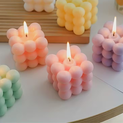 Scented rubik's cube candles