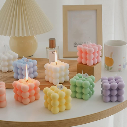 Scented rubik's cube candles