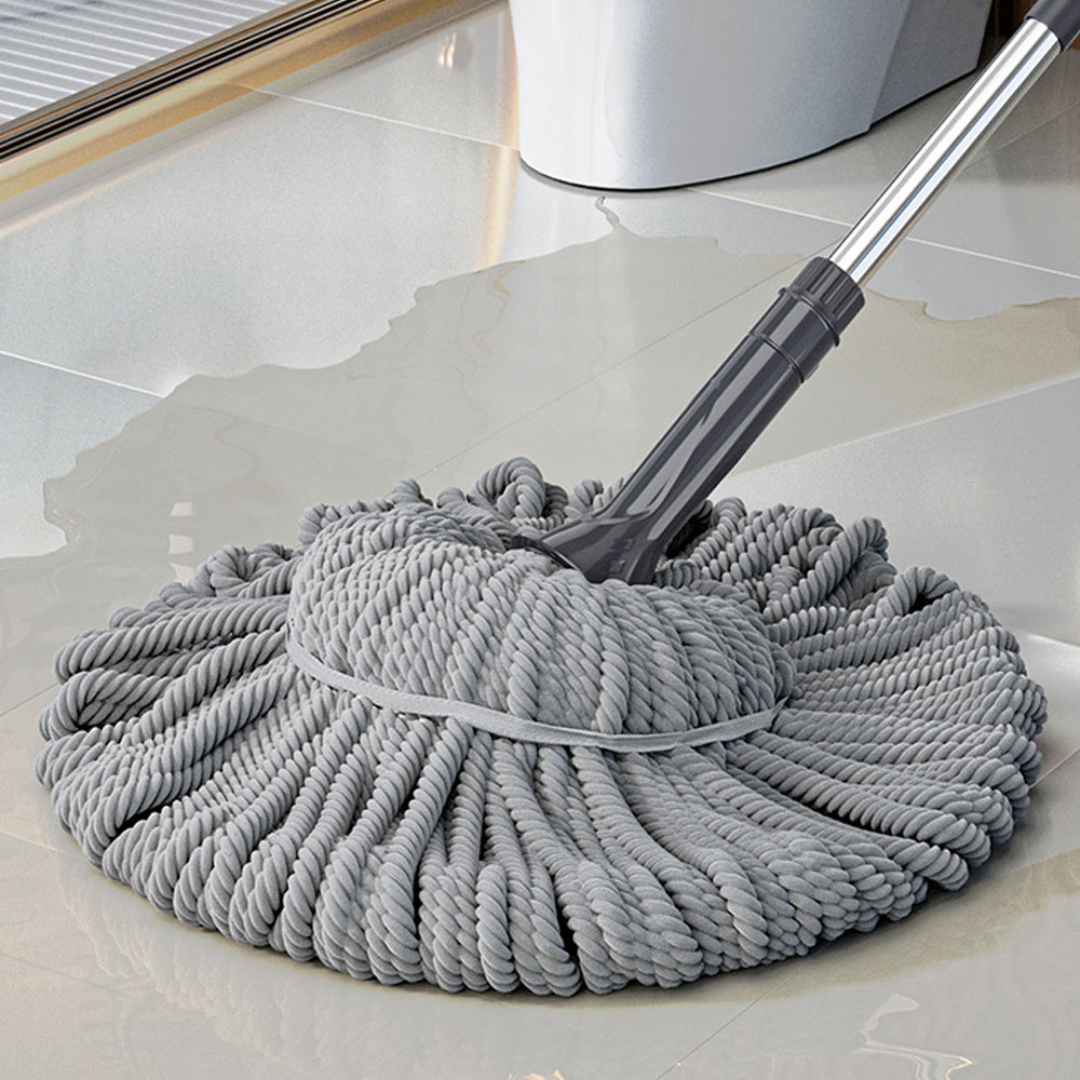 Self-wringing microfiber twist mop
