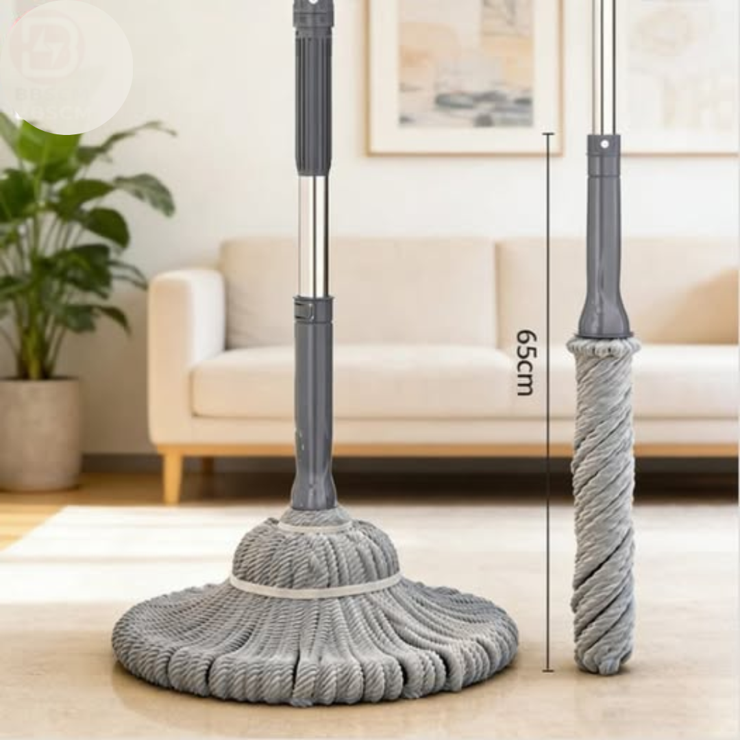 Self-wringing microfiber twist mop