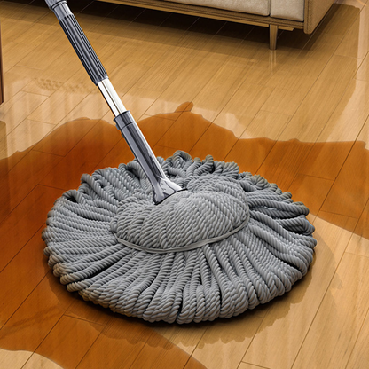 Self-wringing microfiber twist mop