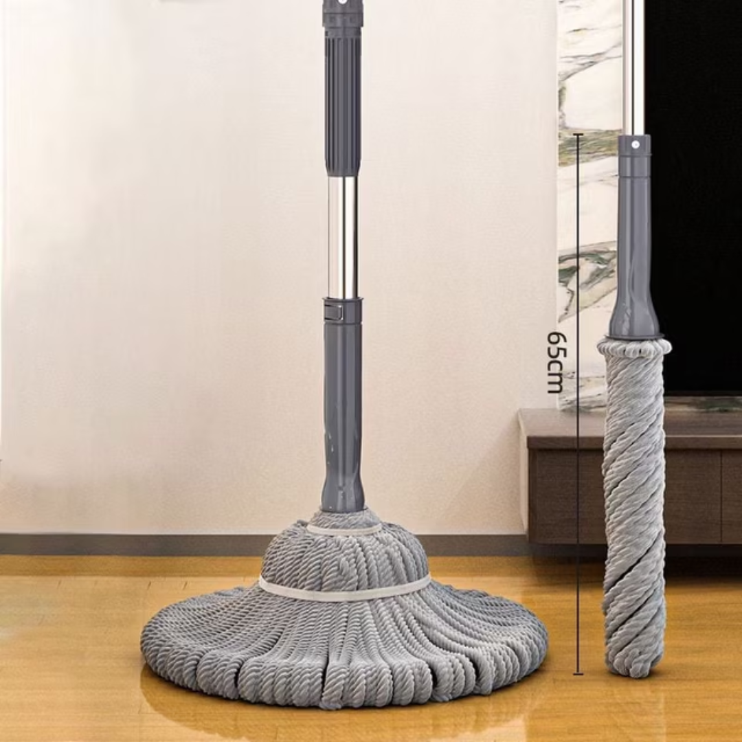 Self-wringing microfiber twist mop
