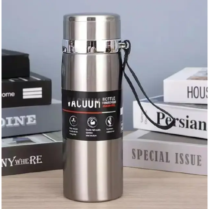 Silver Stainless Steel Thermal Vacuum Flask (1L)
