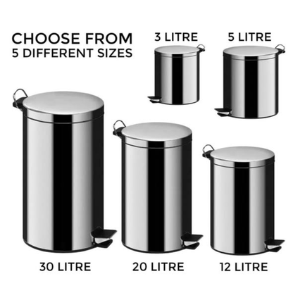 Stainless Steel Pedal Dustbin