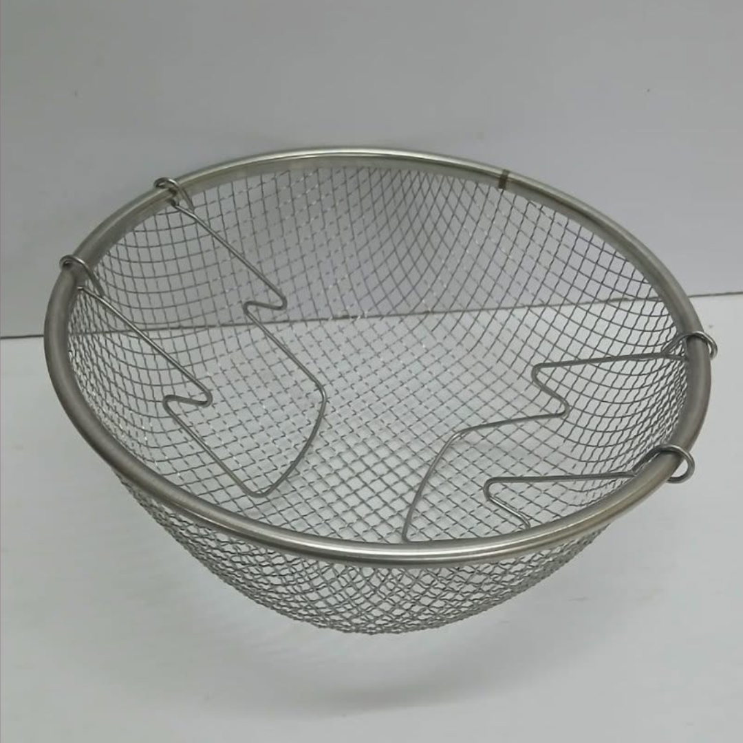 Stainless steel deep frying basket sieve