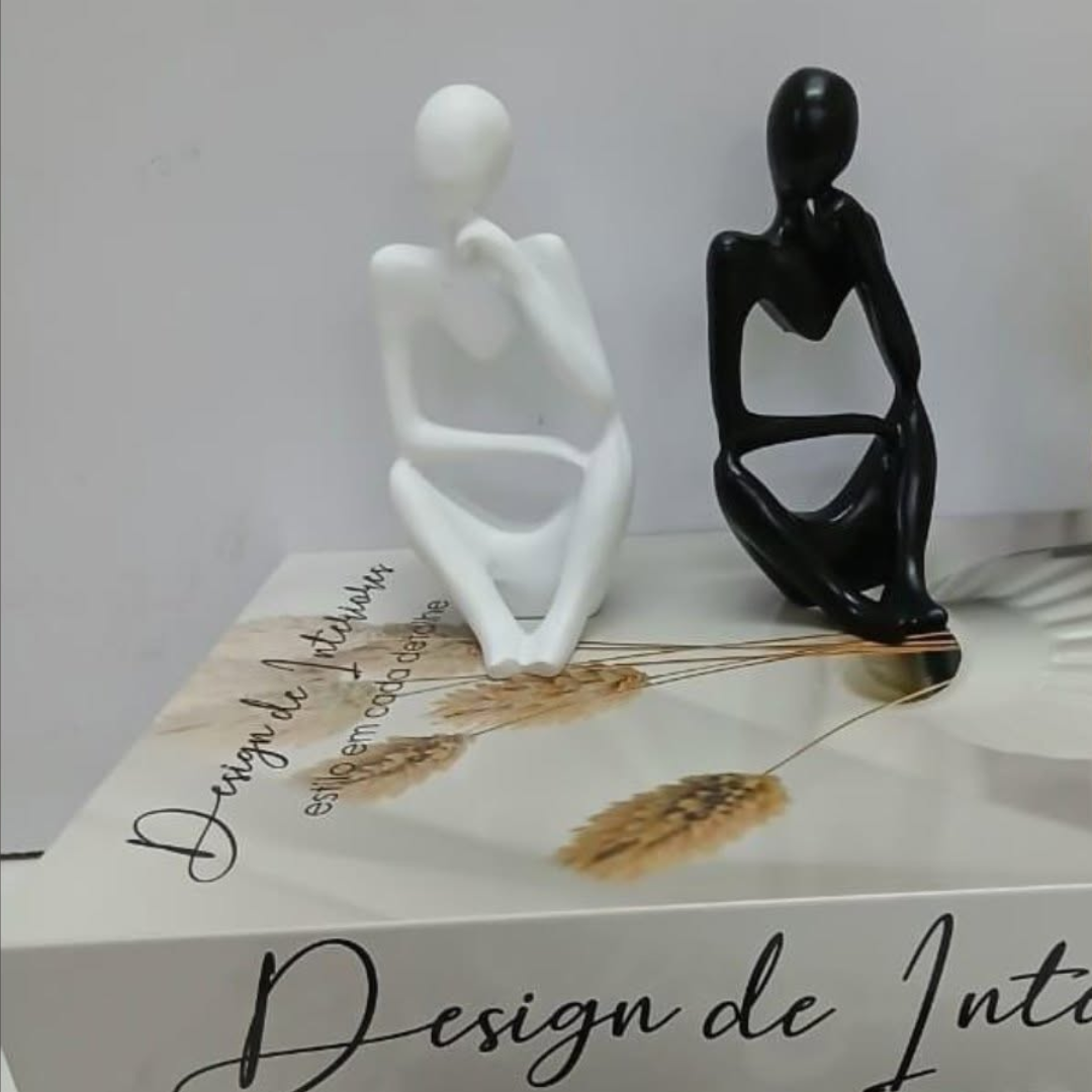 Thinker man decor statues