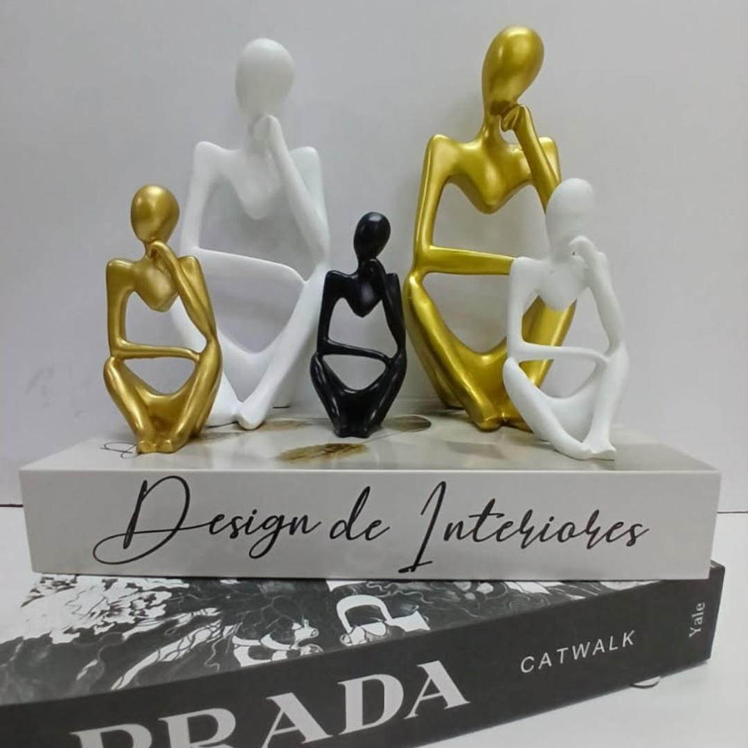 Thinker man decor statues