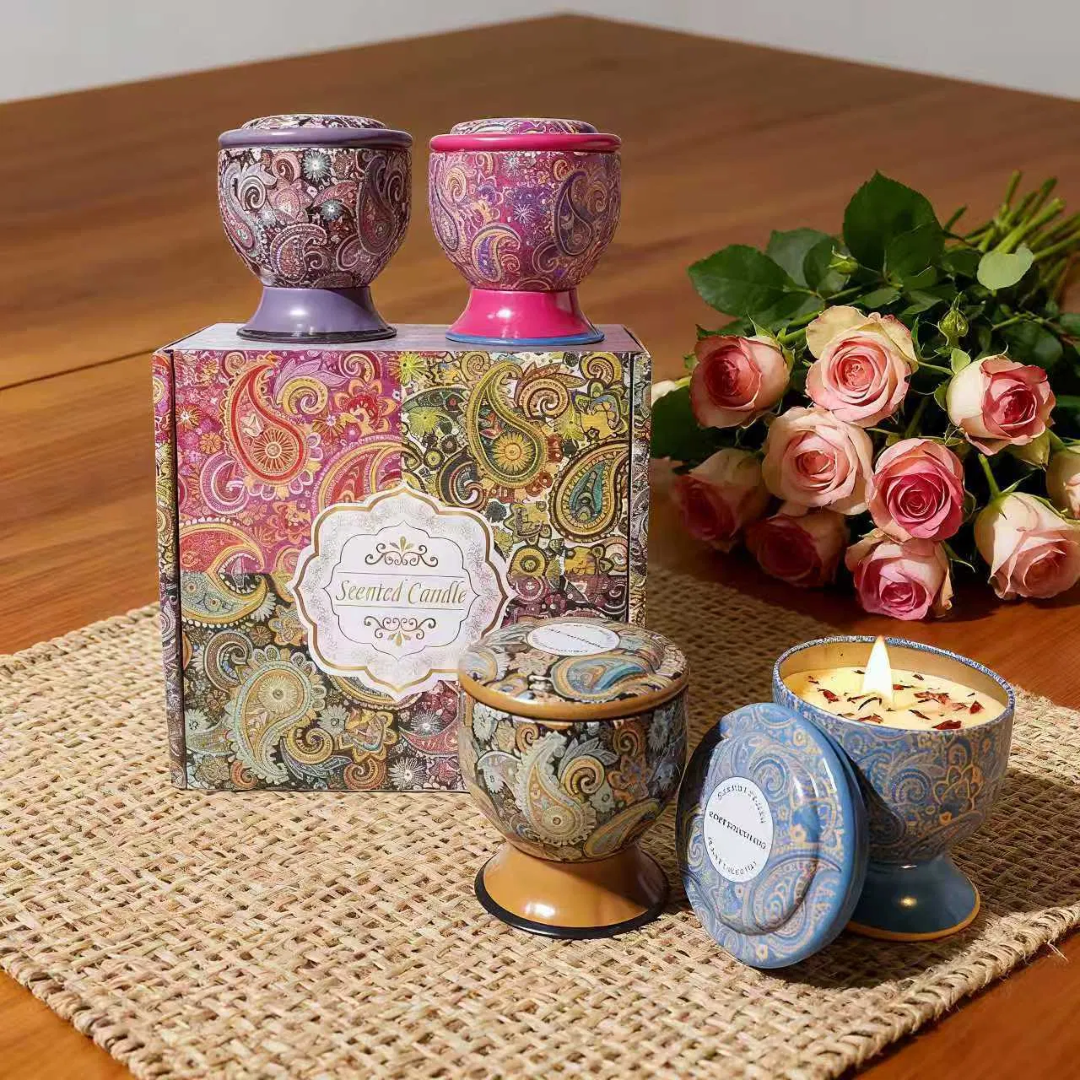 Tin plate scented candles
