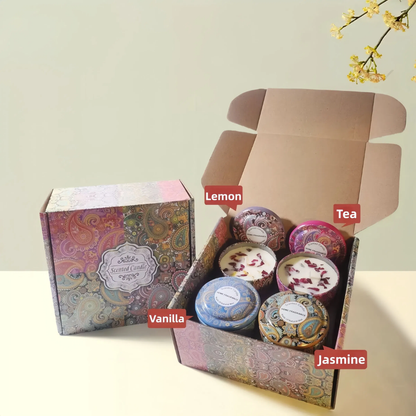 Tin plate scented candles