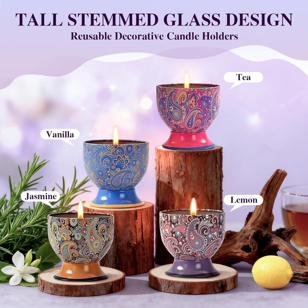 Tin plate scented candles