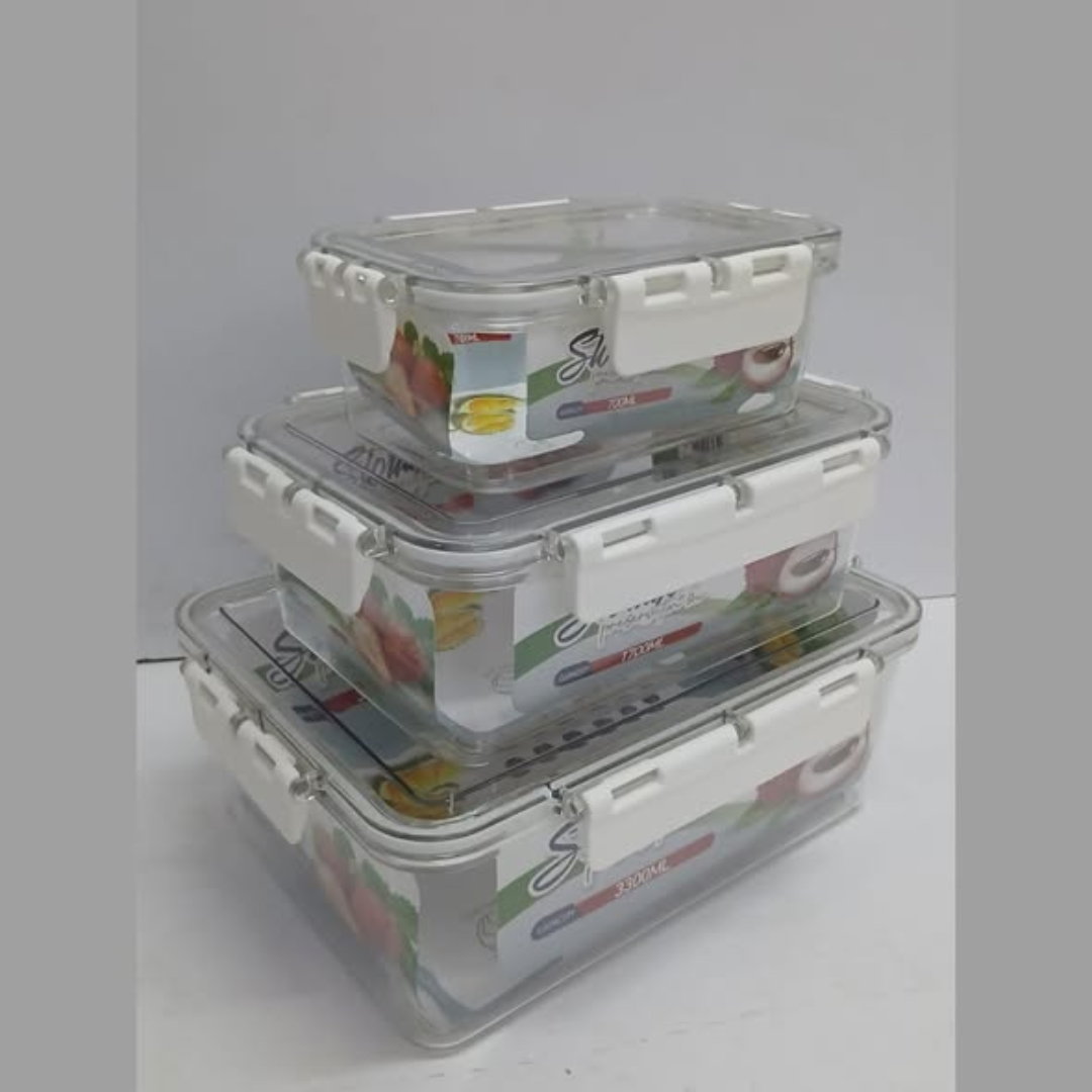 Transparent Airtight Pantry Storage Boxes