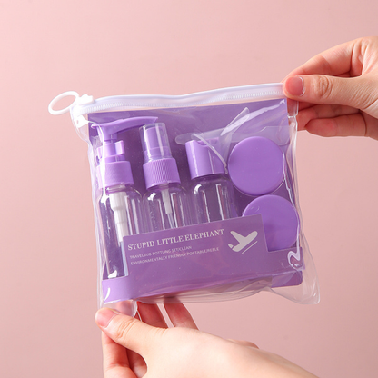 Travel set packaging bottles