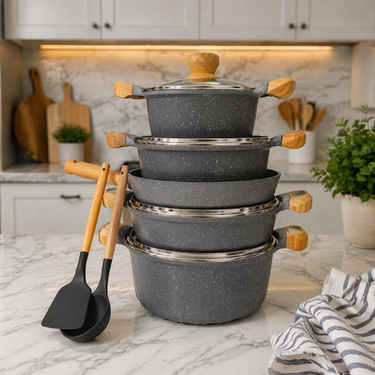 UCClife Heavy Duty Cookware 11-Piece Set
