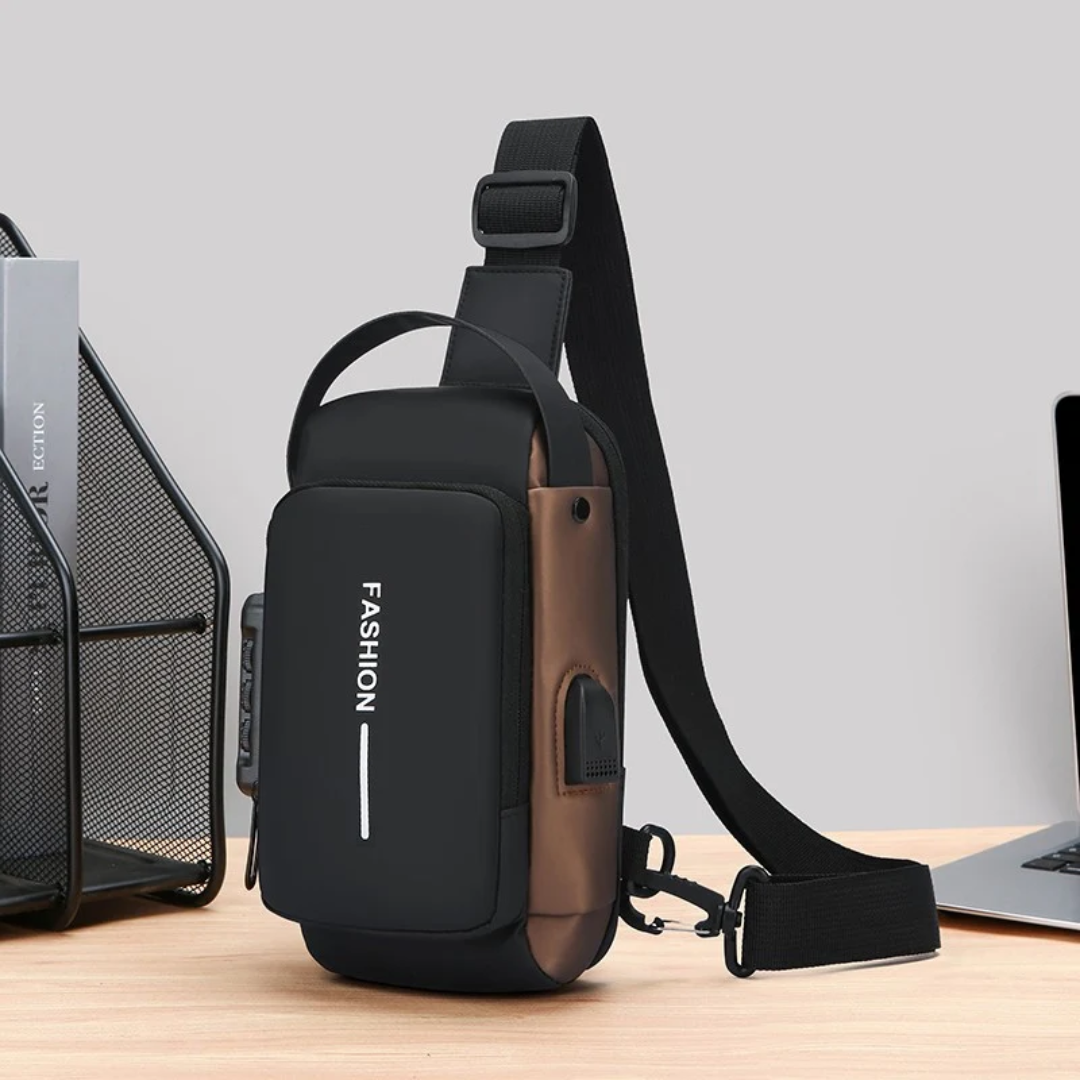 USB charging motorcycle riding chest bag