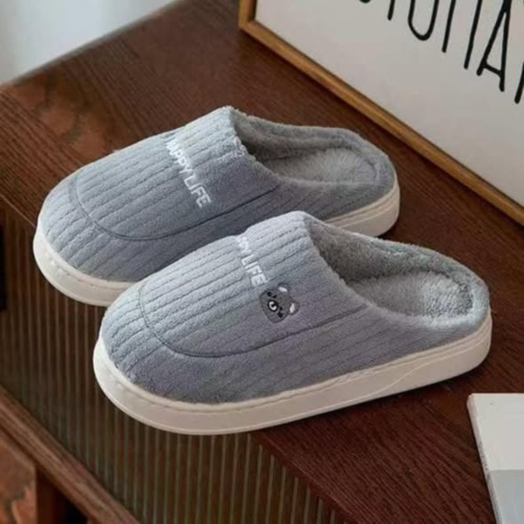 Unisex Plush Fluffy Indoor Shoes Foot Warmers
