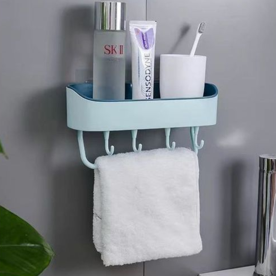 Wall shelf shower shampoo storage rack