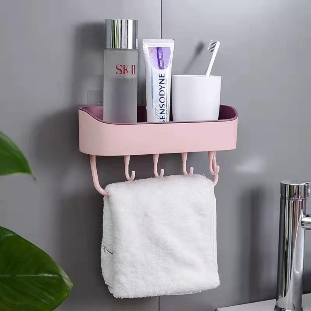 Wall shelf shower shampoo storage rack