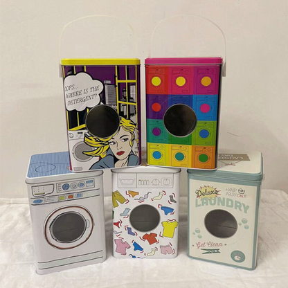 Washing Machine shaped laundry detergent storage box