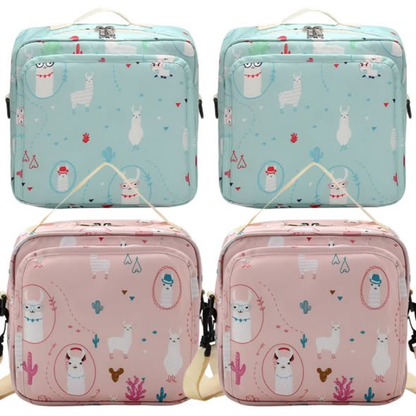 Waterproof baby diaper bag with shoulder strap and changing pad
