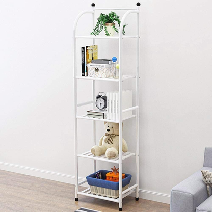 White 5-Tier multi-purpose metal storage rack