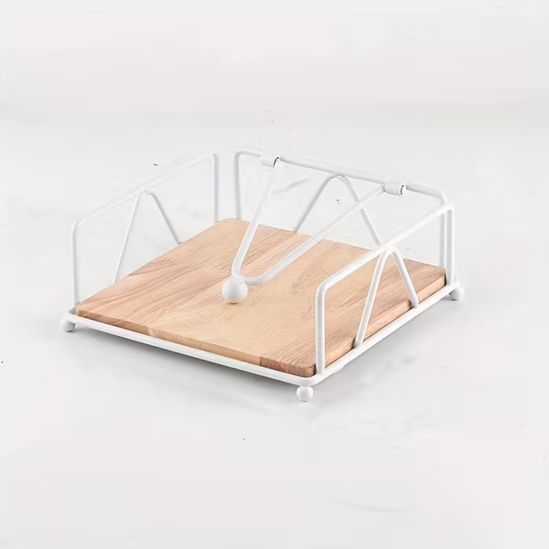 White Square design napkin holder