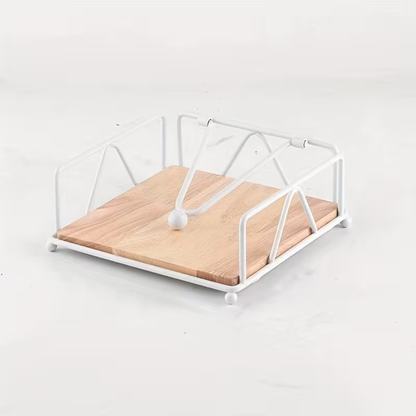White Square design napkin holder
