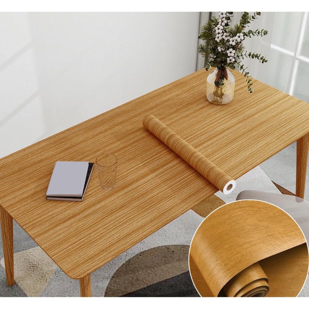 Wood effect self-adhesive contact paper