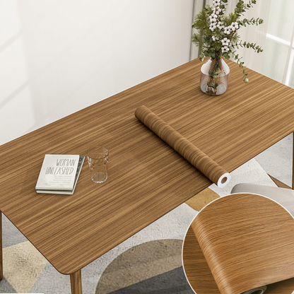 Wood effect self-adhesive contact paper