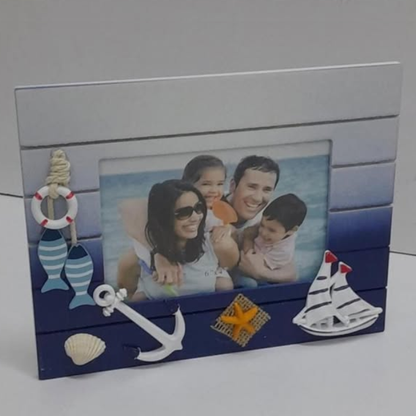 2-in-1 Wooden Photo Frame + Swing Clock Ornament