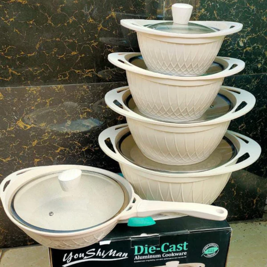 Yushiman Granite Cookware Set