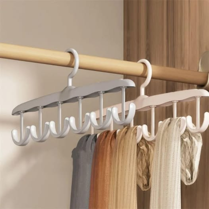plastic clothes hangers and shoe organizer set